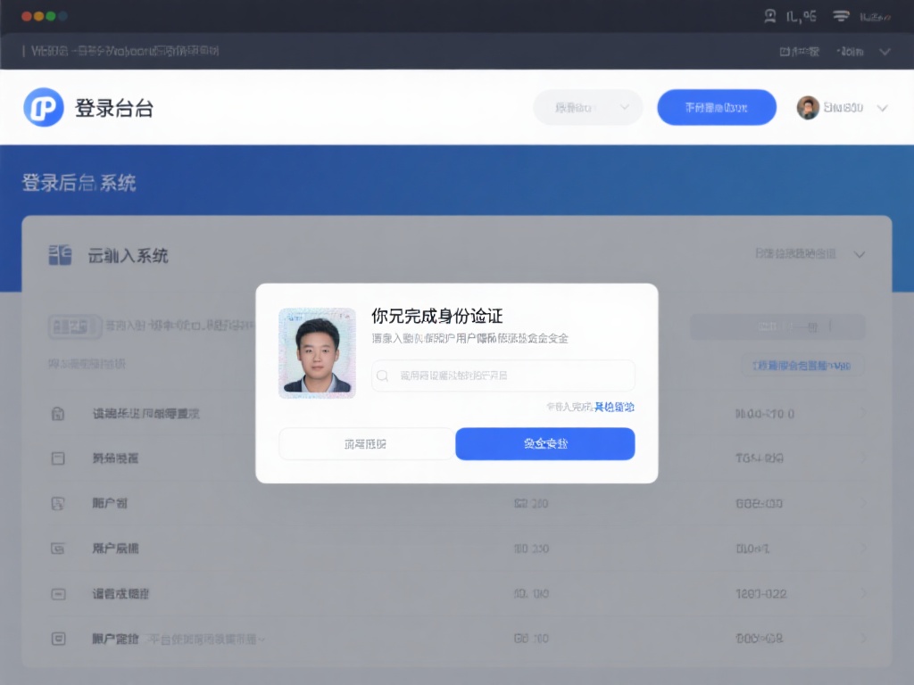 登录后，系统可能会要求你完成身份验证。这是为了进一